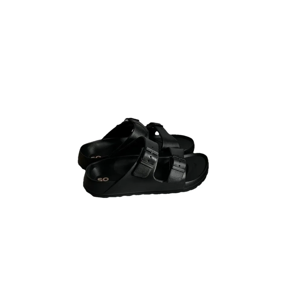SO Passion Fruit Women's Slide Sandals‎ Black, Size 6